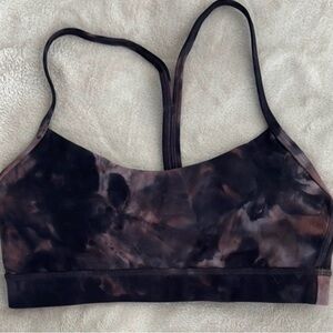 LULULEMON | Flow Y Bra | 6 | Smokey Black/ Grey/ Purple
